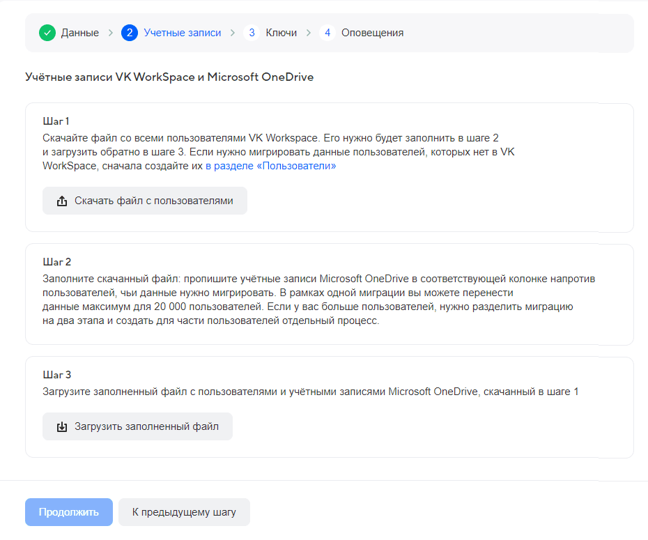 Миграция файлов из OneDrive в Диск VK WorkSpace