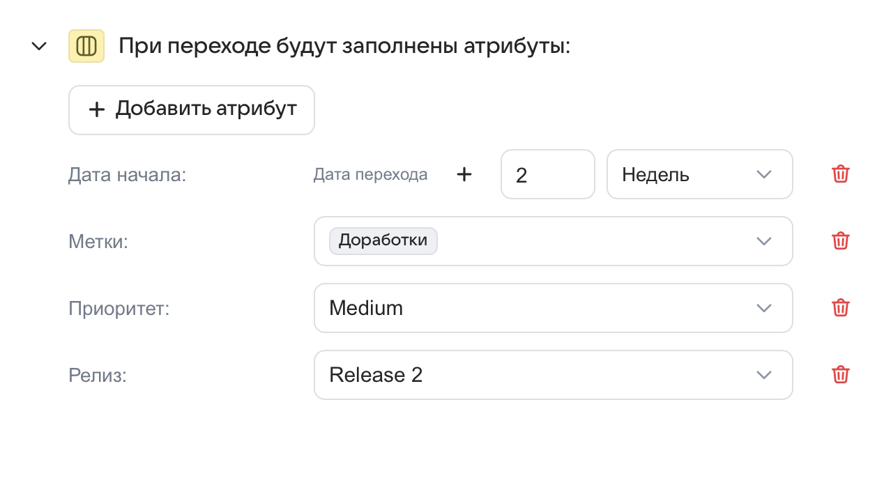 Автоматизация атрибутов
